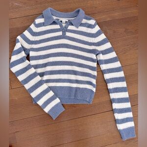 AE Blue and White Sweater